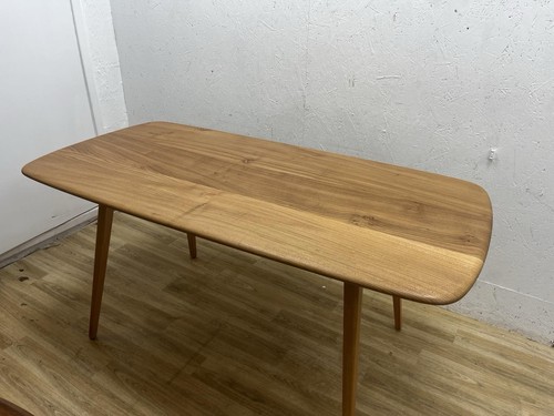 Ercol plank dining table - dining,