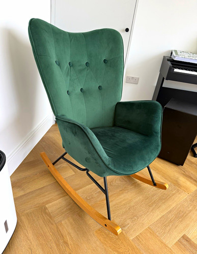 Wayfair green velvet - velvet, rocking