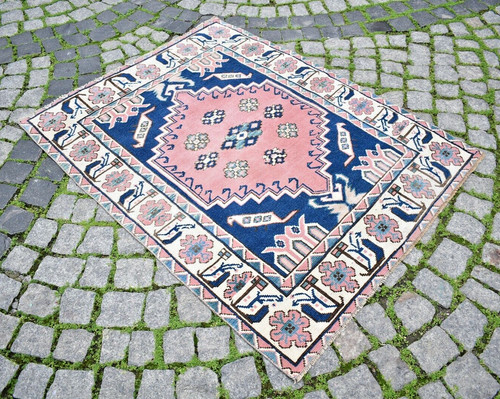 Vintage turkish rug x - turkish,
