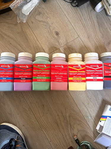 Reeves tempera powder paint - tempera,