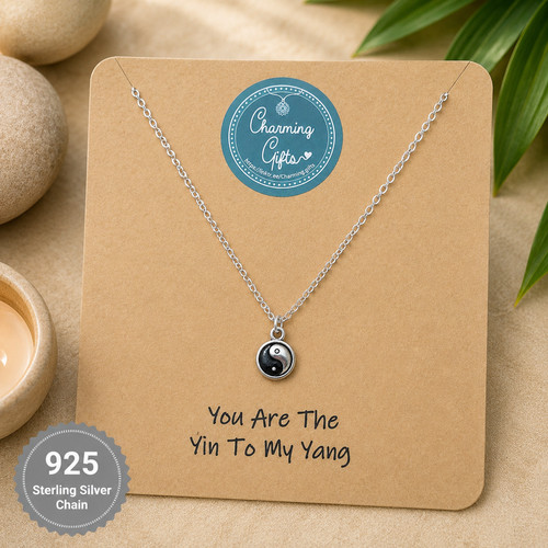 Yin yang necklace tibetan - –,