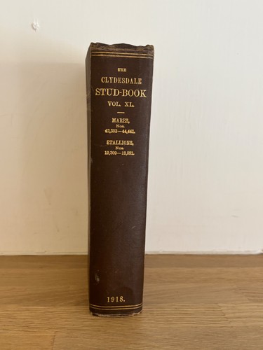 Clydesdale stud book vol - vol, 40