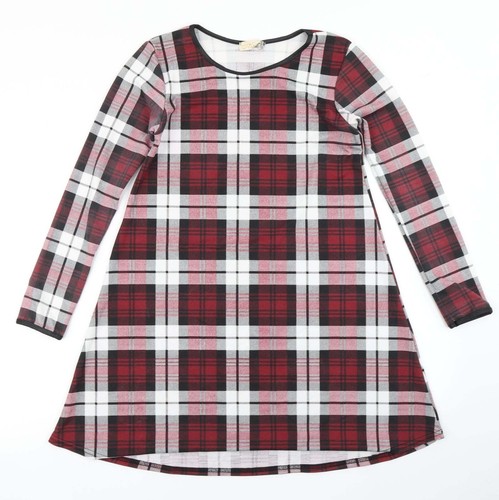 Silk womens red plaid - red,
