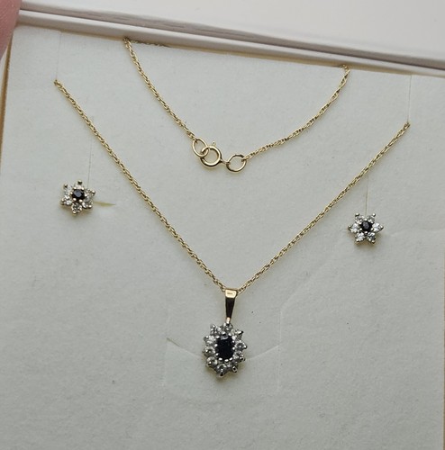 9ct gold classic sapphire - , &