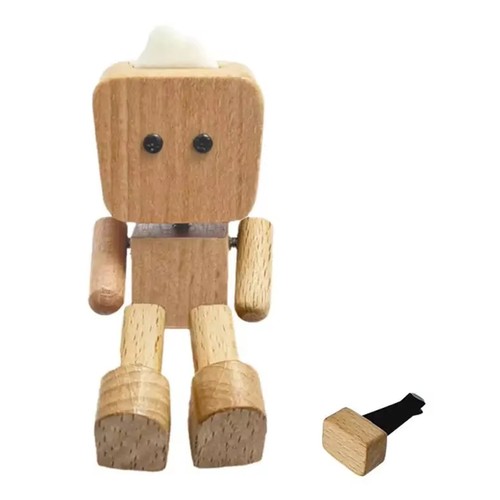 Shaking wooden man - wooden, figurine