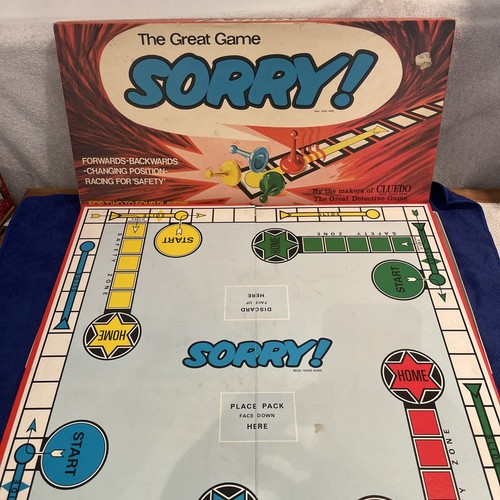 Vintage 1969 sorry - board, game