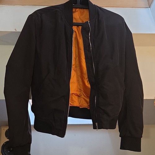Black style bomber jacket - ma-1,