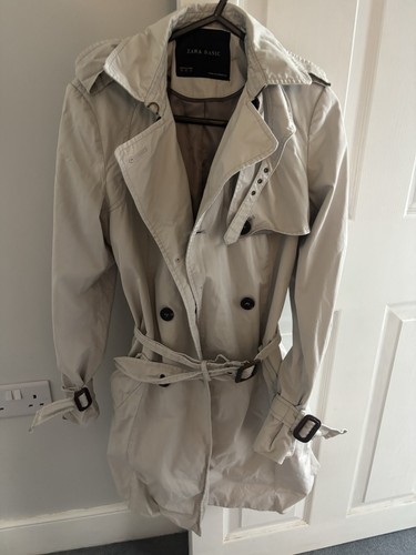 Zara women beige trench - beige,