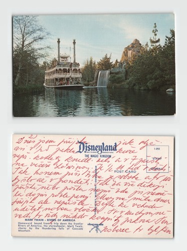 Postcard disneyland mark - -,