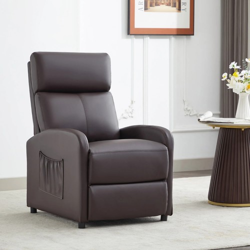 Recliner chair push back - push,