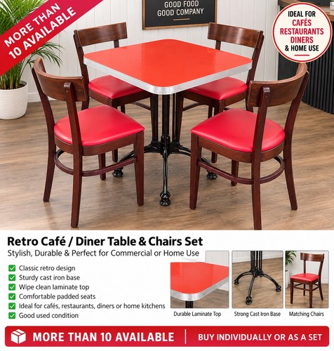 Retro café diner table 4 - retro,