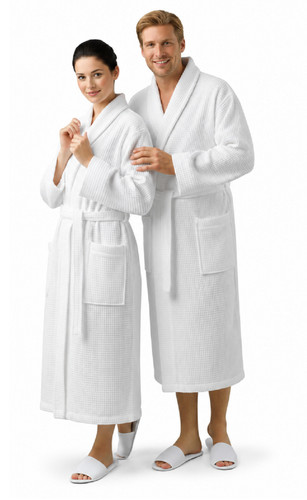 Unisex waffle bathrobe 100 - waffle, 100%