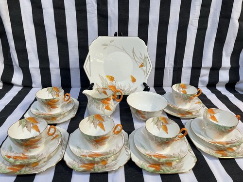 Shelley art deco orange - “,