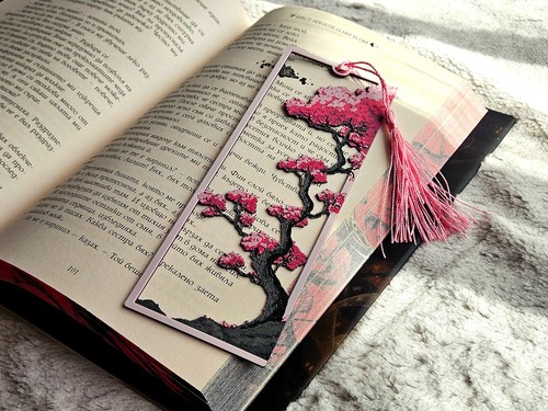 Sakura tree bookmark - tree,