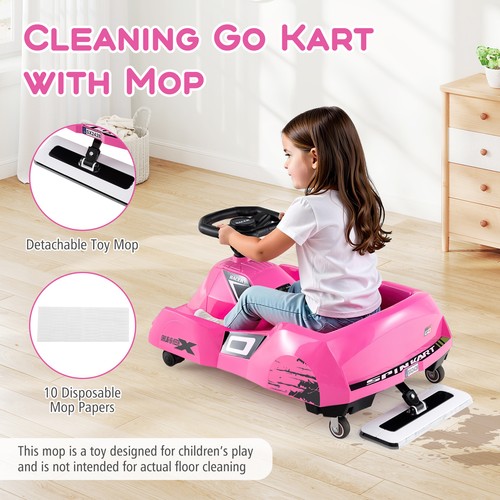 Powered cleaning kart 12v - powered,