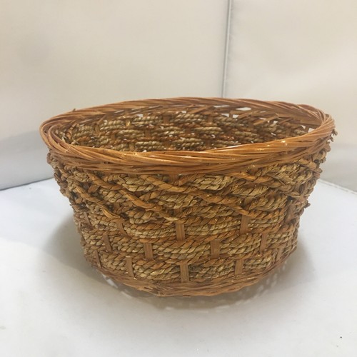 Woven wicker basket - woven,