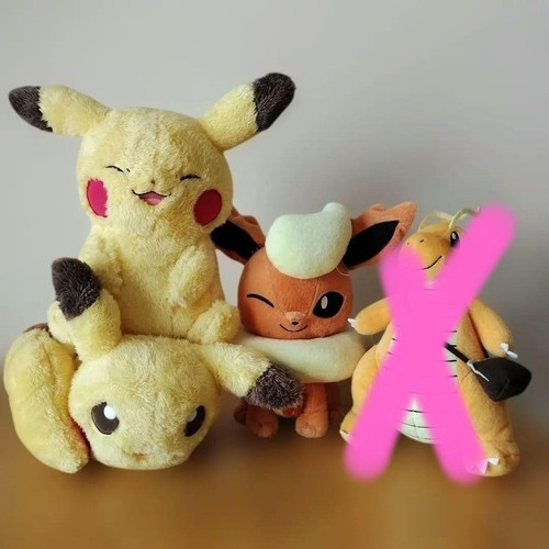 Pokemon plush set pikachu - of,