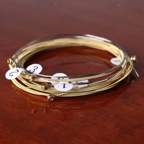 6pcs brass guitar strings - brass,