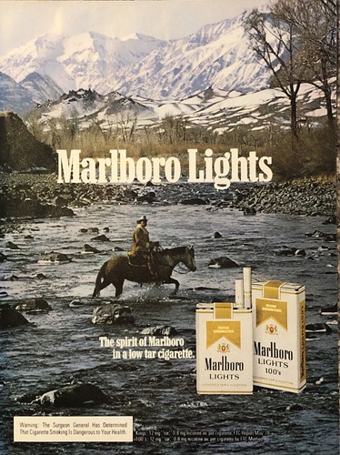 1978 marlboro lights print - 1978,
