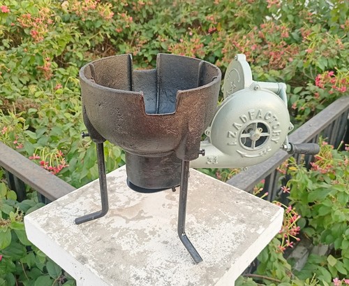 Portable forge furnace with - portable,
