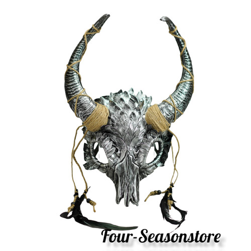 Goat ram skull wendigo pagan - ram,