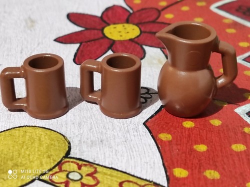 Playmobil jug glasses mud - playmobil,