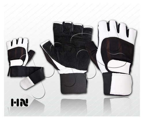 Weight lifting padded leather - weight,