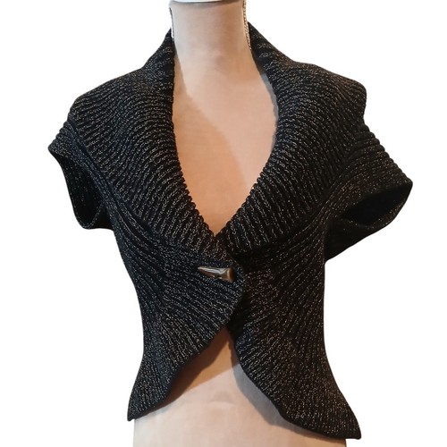 Vtgchaps black metallic - black, knit