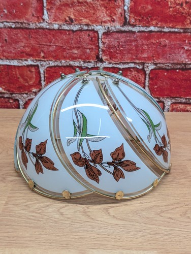Vintage floral glass - vintage, ceiling