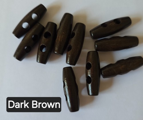Dark brown toggle - or, horn