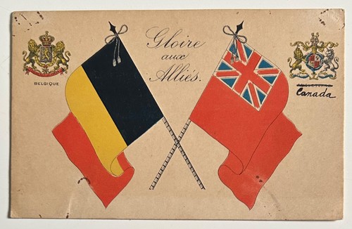 Ww1 belgium allied flags - ww1,