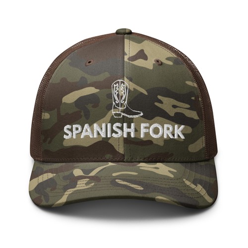 Spanish fork hat - fork, camo