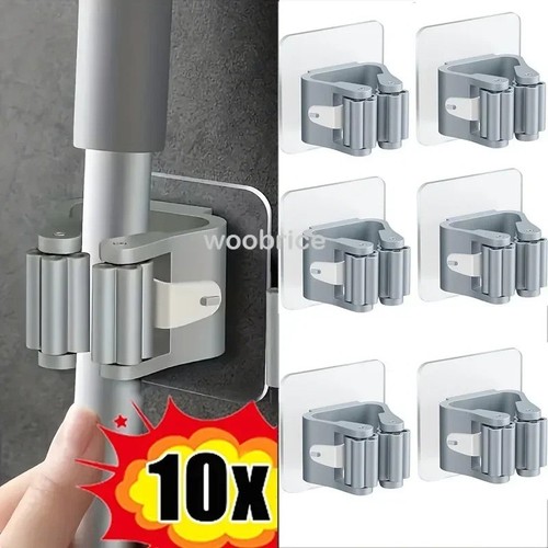 Wall mounted mop holder self - wall,