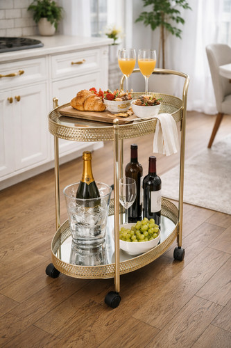 Drinks trolley kitchen serving - drinks,