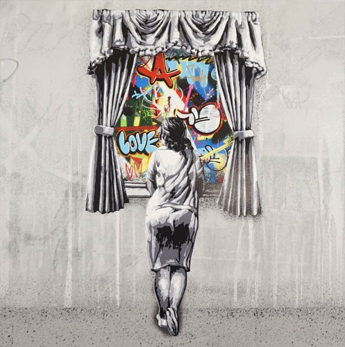 Martin whatson window graffiti - window,