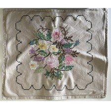 Hand made cross stich cushion - hand,