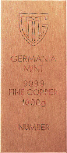 1kg copper bullion bar 999 - copper,