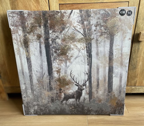 Portrait stag deer canvas - deer,