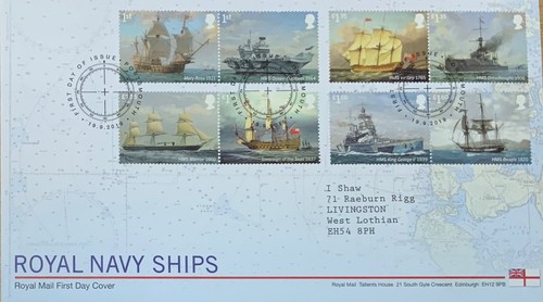 Fdc 2019 royal navy - 2019,