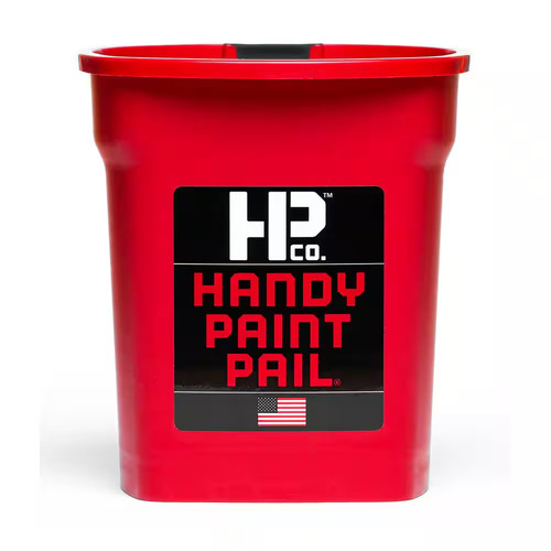 Red paint bucket - red,