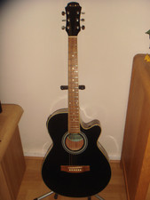 Black Aria Elecord  FET- SP- TRK Electro Acoustic Guitar
