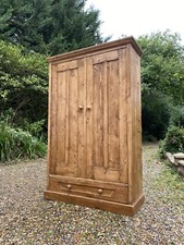 Reclaimed Antique Style Pine Hall Storage Linen Larder Cupboard Cabinet Wardrobe