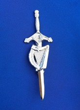 Irish Harp Emblem Kilt Pin