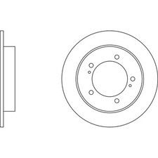 2x Brake Discs Solid For