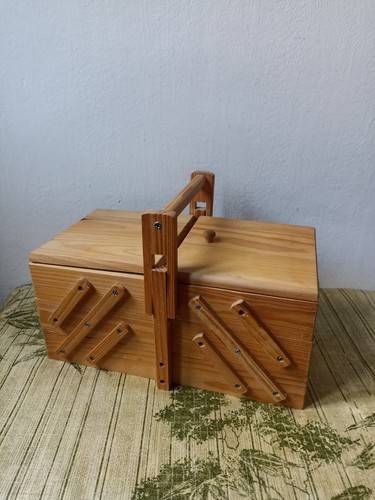 Vintage pine cantilever sewing - vintage,