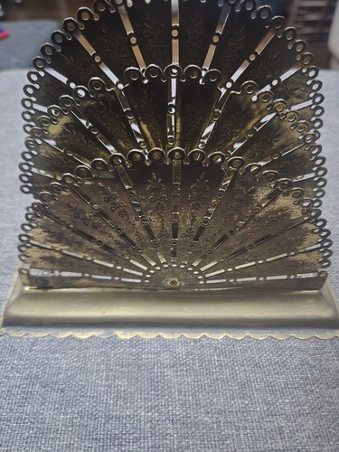Antique art deco fan brass - antique,
