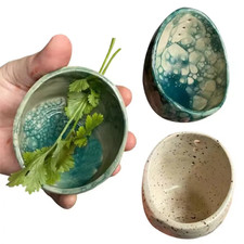 Pottery Herb Stripper Bowl