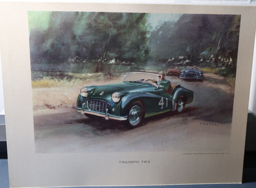 Triumph tr3 print - tr3",
