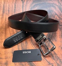 HUGO BOSS Genuine Leather  Reversible  Dress  Belt