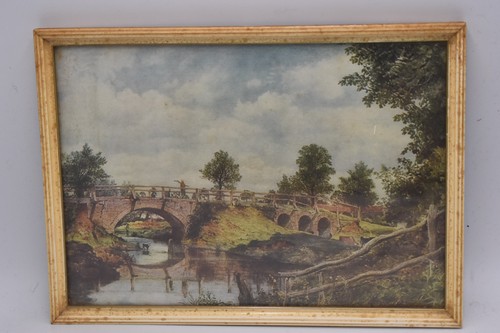 Vintage framed print - framed, john